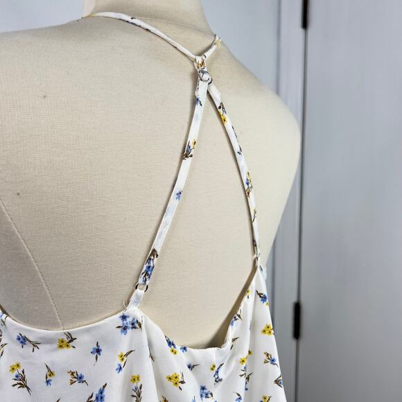 Forever 21 NWT Layer Floral Cami Top Cottagecore Razor Back Fairycore Size M - Picture 11 of 16